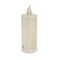 3 WARM WHITE 6" LED Battery Operated Diamond Pillar CANDLE LIGHTS